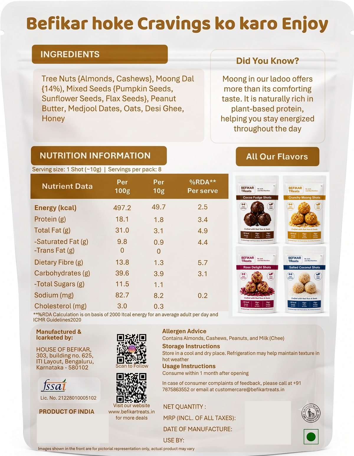Crunchy Moong Shots (80g)