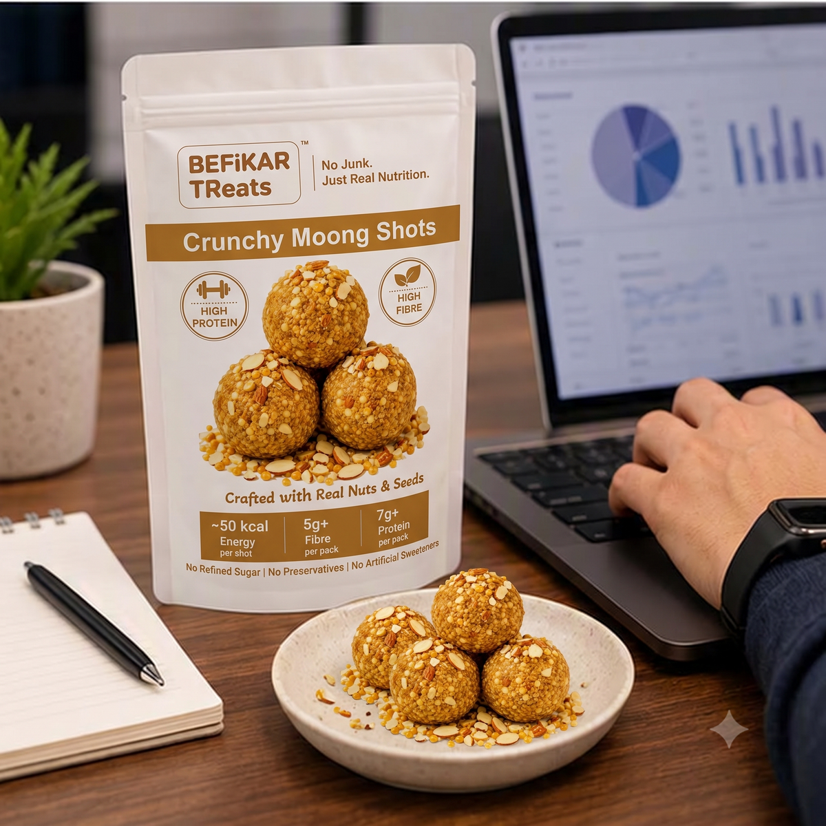 Crunchy Moong Shots (40g)